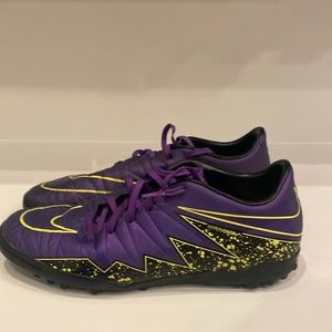 Nike Hyper venom purple/volt Soccer turf shoes